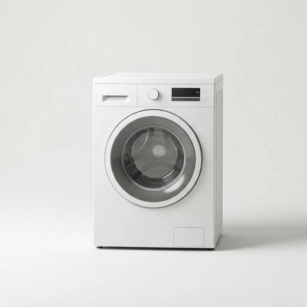 Front-load washing machine front view